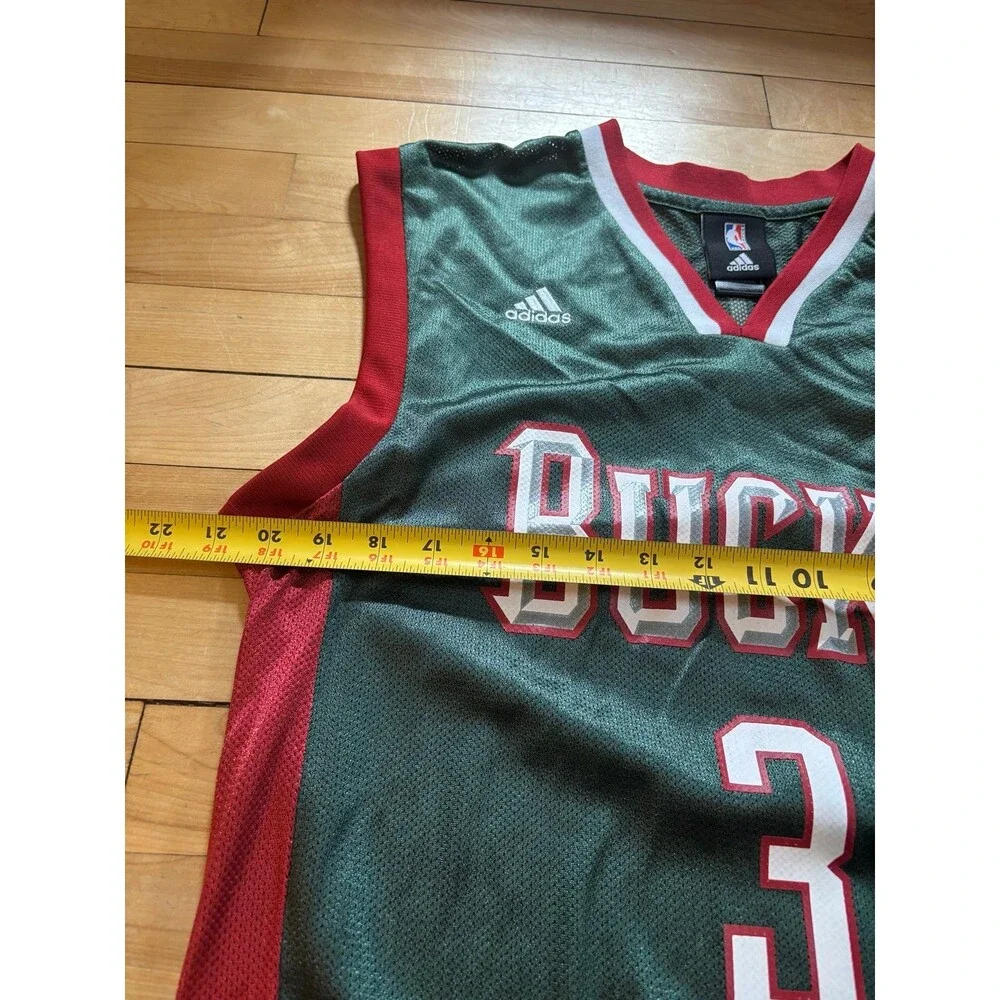 Adidas Milwaukee Bucks Brandon Jennings #3 small S NBA Green Basketball Jersey